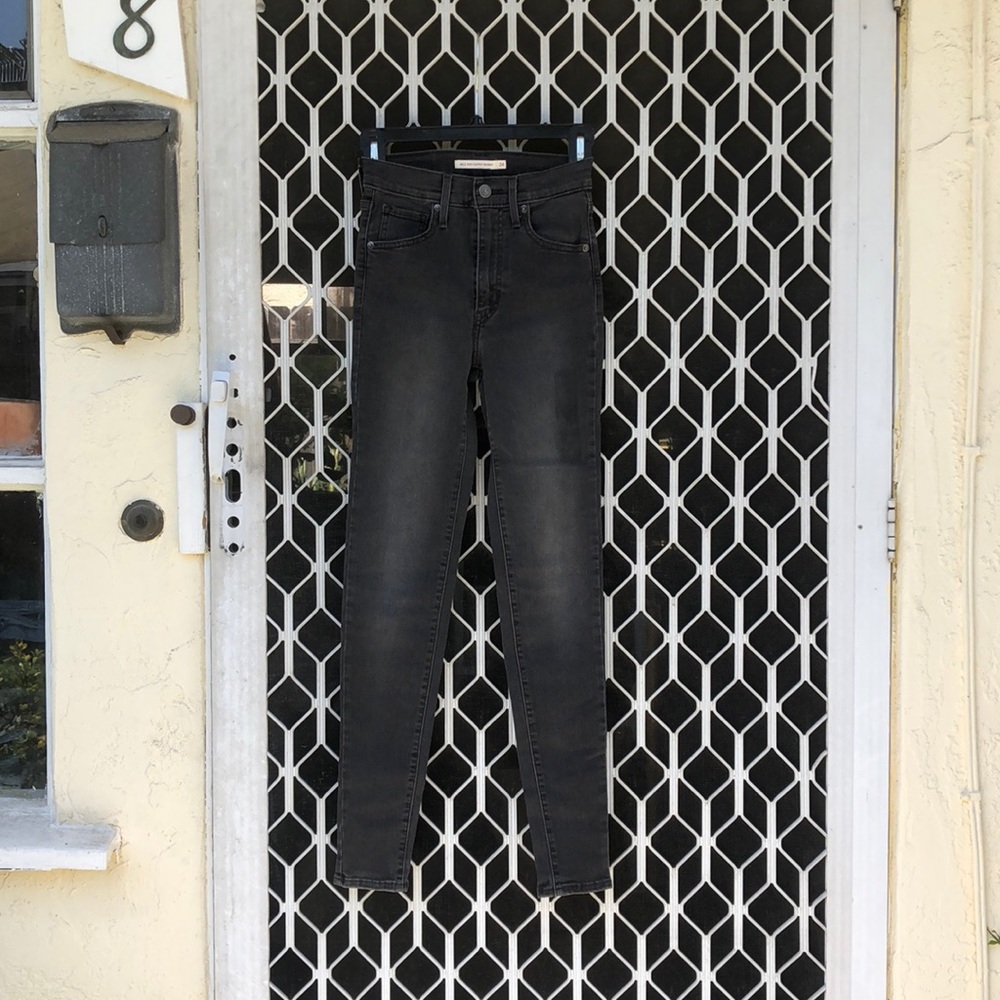 Mile High Black Skinny Jeans